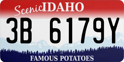 ID license plate 3B6179Y