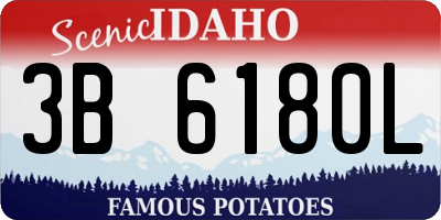 ID license plate 3B6180L