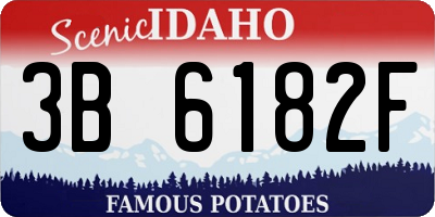 ID license plate 3B6182F