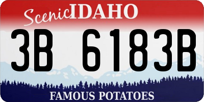 ID license plate 3B6183B