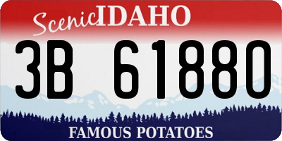 ID license plate 3B6188O