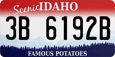 ID license plate 3B6192B