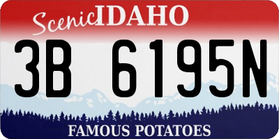 ID license plate 3B6195N