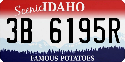 ID license plate 3B6195R