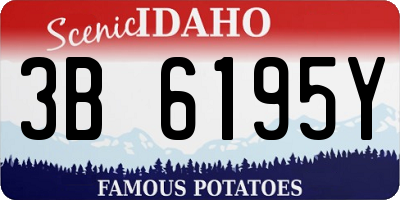 ID license plate 3B6195Y