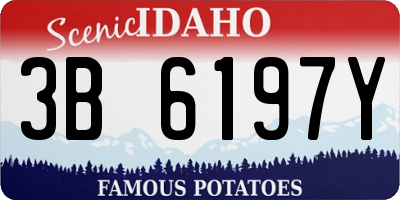 ID license plate 3B6197Y