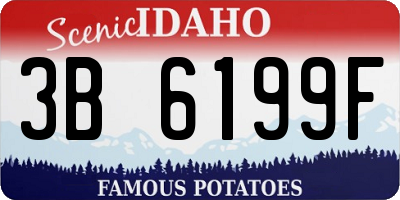ID license plate 3B6199F