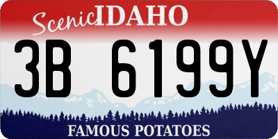 ID license plate 3B6199Y