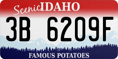 ID license plate 3B6209F
