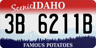 ID license plate 3B6211B