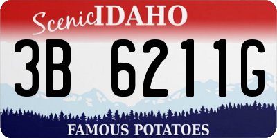 ID license plate 3B6211G