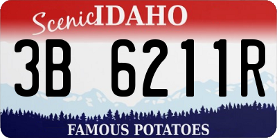 ID license plate 3B6211R