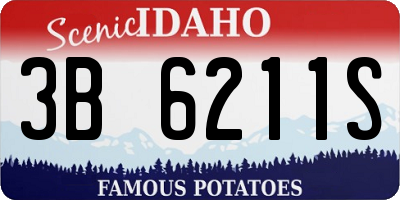 ID license plate 3B6211S