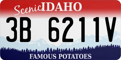 ID license plate 3B6211V