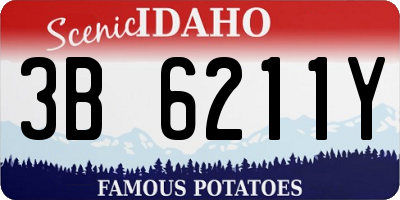 ID license plate 3B6211Y