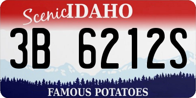 ID license plate 3B6212S