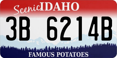 ID license plate 3B6214B