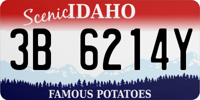 ID license plate 3B6214Y