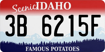 ID license plate 3B6215F