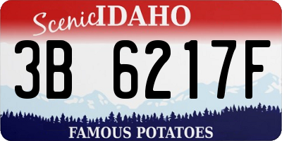 ID license plate 3B6217F
