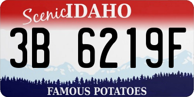 ID license plate 3B6219F