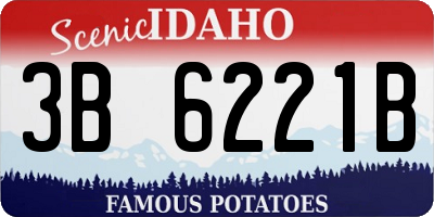 ID license plate 3B6221B