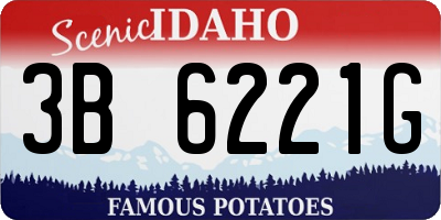 ID license plate 3B6221G