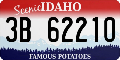 ID license plate 3B6221O