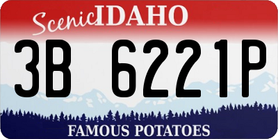 ID license plate 3B6221P