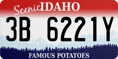 ID license plate 3B6221Y