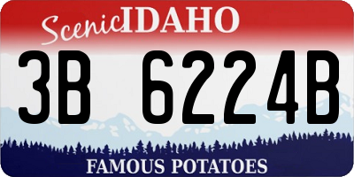 ID license plate 3B6224B