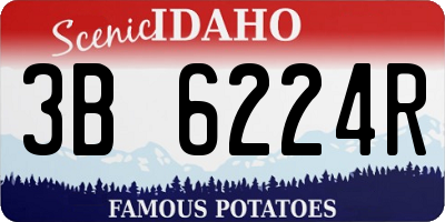 ID license plate 3B6224R