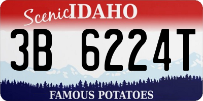 ID license plate 3B6224T