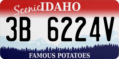 ID license plate 3B6224V