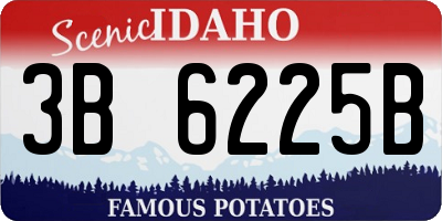 ID license plate 3B6225B