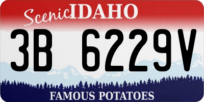 ID license plate 3B6229V