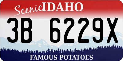 ID license plate 3B6229X