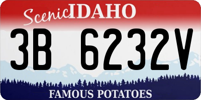 ID license plate 3B6232V