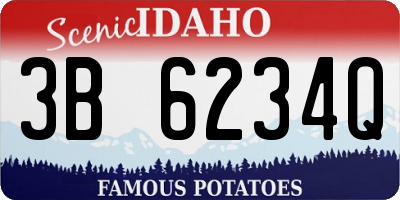 ID license plate 3B6234Q