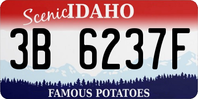 ID license plate 3B6237F