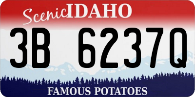 ID license plate 3B6237Q
