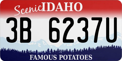 ID license plate 3B6237U