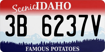 ID license plate 3B6237V