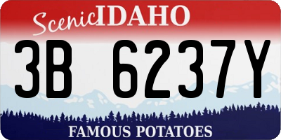 ID license plate 3B6237Y