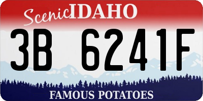 ID license plate 3B6241F