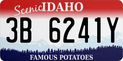 ID license plate 3B6241Y
