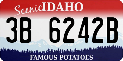 ID license plate 3B6242B