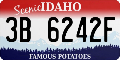 ID license plate 3B6242F