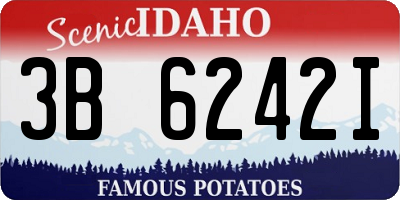 ID license plate 3B6242I