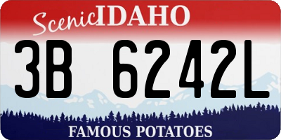ID license plate 3B6242L